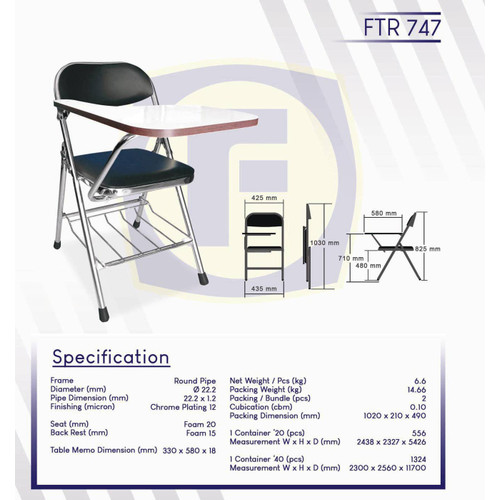 Kursi Lipat Futura FTR 747 Bandung
