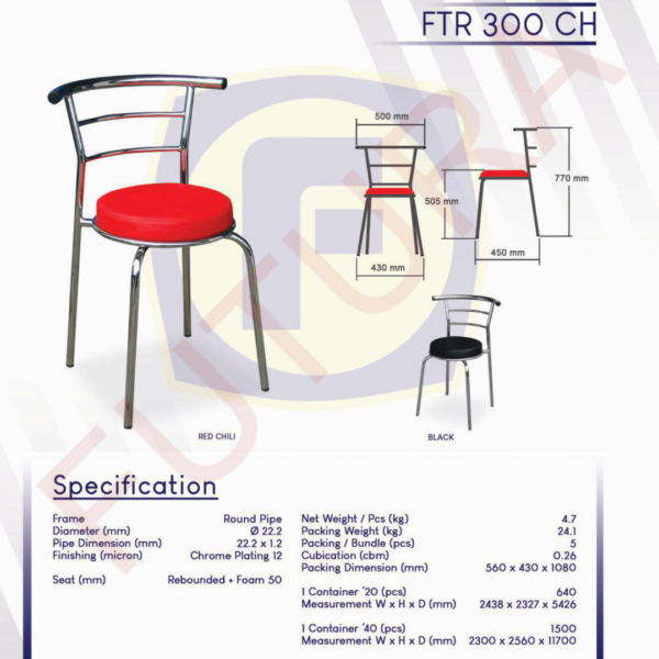 Kursi Susun Futura FTR 300 Bandung