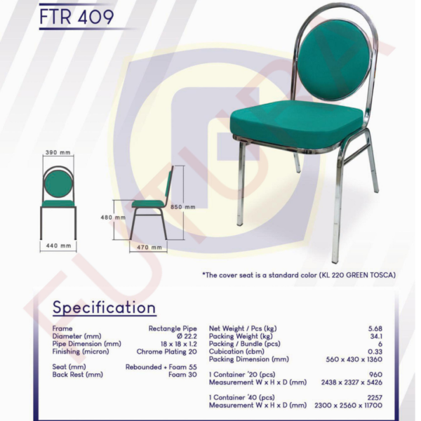 Kursi Susun Futura FTR 409 Bandung